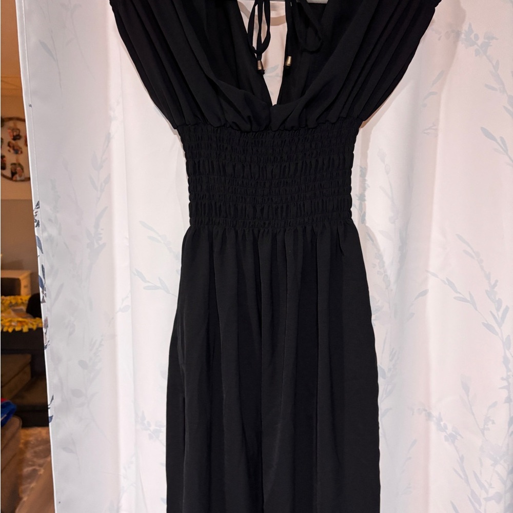 🔵  Black Women's Dress- summertime